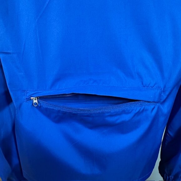 Danskin Now Women's Windbreaker Jacket Hooded Long Sleeve Blue Size XL Jr 15-17 - Picture 5 of 8